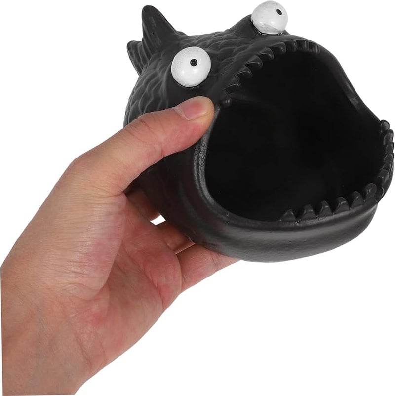 منفضة سيراميك مقاومة للرياح صغيرة محمولة صينية تدخين للشرفة الخارجية الحديقة السفر المنزل المكتب - Image 4